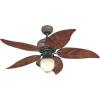 Westinghouse 7236200 Oasis Indoor/Outdoor Ceiling Fan with Light, 48 Inch, Oil Rubbed Bronze(LED Lights)