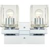 Westinghouse Lighting 6334400 Nyle Two-Light Indoor Wall Fixture, Chrome Finish with Clear Glass(2-Light Wall Fixture)