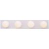 Westinghouse Lighting 6659500 Traditional Four-Light Indoor Vanity Light Fixture, White Finish(White)