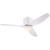 Westinghouse Lighting 7225100 Carla Ceiling Fan with Light and Remote Control, 46 Inch, White