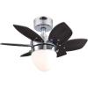Westinghouse Lighting 7236900 Origami Indoor Ceiling Fan with Light, 24 Inch, Chrome(Chrome)