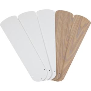 Westinghouse 16.5-Inch Replacement Fan Blades for 42-Inch Ceiling Fans(Reversible White/Bleached Oak)