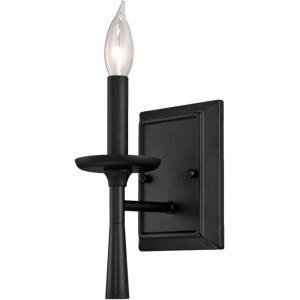 Westinghouse 6324000 Meadowbrook One-Light Indoor Wall Fixture, Matte Black Finish(One Light)