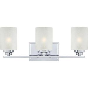 Westinghouse 63438B Hansen 3 Light Indoor, Chrome Wall Fixture