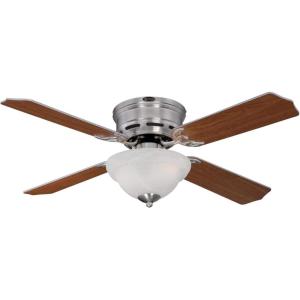 Westinghouse 7230500 Hadley 42 Inch Oil Rubbed Bronze Indoor Ceiling Fan, Dimmable LED Light Fixture with White Alabaster Bowl(Brushed Nickel)