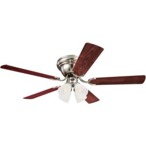 Westinghouse 7232000 CONTEMPRA IV Indoor Ceiling Fan with Light, 52 Inch, BRUSHED NICKEL(Brushed Nickel)