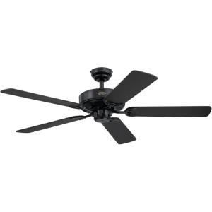 Westinghouse 7802400 Downrod Mount, 5 White Blades Ceiling fan, White 52 Inch(Black)