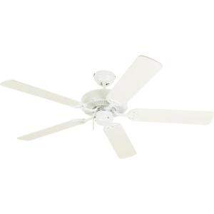 Westinghouse 7802400 Downrod Mount, 5 White Blades Ceiling fan, White 52 Inch(White)