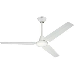 Westinghouse 7840900 Industrial 56-Inch Three-Blade Ceiling Fan with J-Hook Installation System, White, Wall Control(White)
