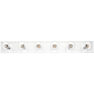 Westinghouse Lighting 6659500 Traditional Four-Light Indoor Vanity Light Fixture, White Finish(Beveled Mirror)
