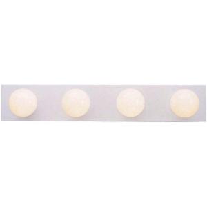 Westinghouse Lighting 6659500 Traditional Four-Light Indoor Vanity Light Fixture, White Finish(White)