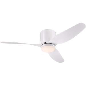 Westinghouse Lighting 7225100 Carla Ceiling Fan with Light and Remote Control, 46 Inch, White