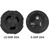 Westinghouse 301514A Generator Plug Adapter, 30A 120V L5-30P to (3x) 5-20R(5-20P to L5-30R)