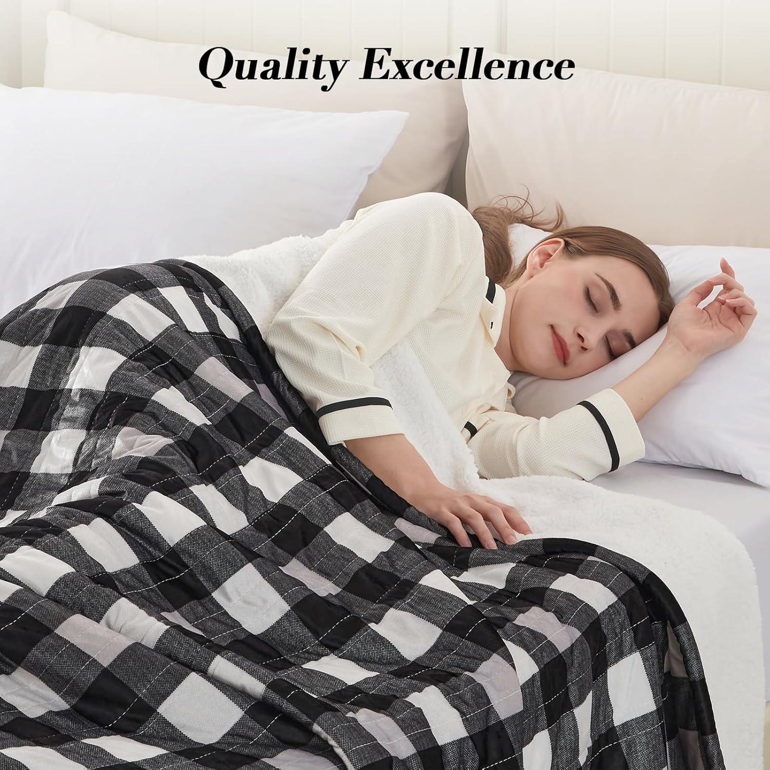 image:imageWestinghouse Electric Throw Heated Throw Blanket Soft Flannel amp Sherpa Heating Blanket with 6 Heating Levels 210 Hours AutoOff Fast Heating amp Overheat Protection Machine Washable Red 50x60 InchesBlack