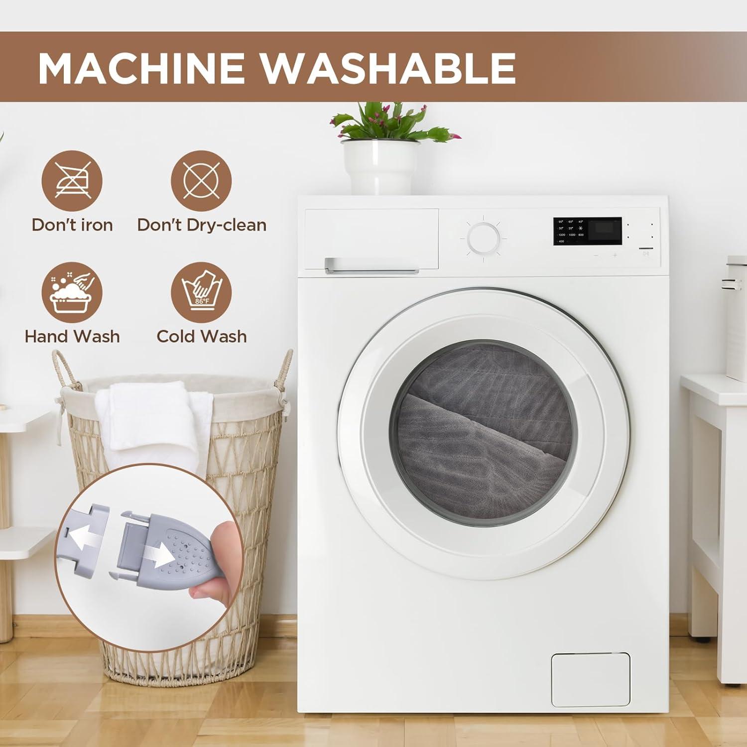 image:imageWestinghouse Electric Throw Heated Throw Blanket Soft Flannel amp Sherpa Heating Blanket with 6 Heating Levels 210 Hours AutoOff Fast Heating amp Overheat Protection Machine Washable Red 50x60 InchesLight Grey