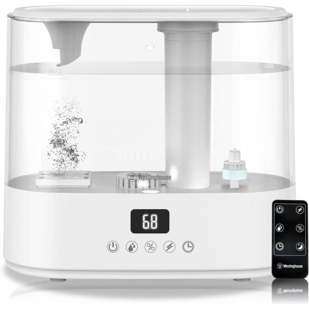 image:imageWestinghouse Humidifier and Air Purifier all in one combo with Smart Humidity Sensor Control for Bedrooms with Essential Oil Diffuser and Remote WhiteWhite