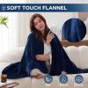 Westinghouse Electric Blanket Heated Throw, Super Cozy Soft Flannel 50″” x 60″” Heated Throw with 6 Fast Heating Levels & 2-10 Auto-Off, Machine Washable, ETL&FCC Certification, Home Office Use, Grey(Navy Blue)