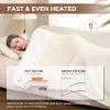 Westinghouse Electric Throw Heated Throw Blanket Soft Flannel & Sherpa Heating Blanket with 6 Heating Levels 2-10 Hours Auto-Off, Fast Heating & Overheat Protection Machine Washable, Red 50×60 Inches(Beige)