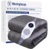 Westinghouse Electric Blanket Heated Throw, Super Cozy Soft Flannel 50″” x 60″” Heated Throw with 6 Fast Heating Levels & 2-10 Auto-Off, Machine Washable, ETL&FCC Certification, Home Office Use, Grey(Charcoal)