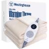 Westinghouse Electric Throw Heated Throw Blanket Soft Flannel & Sherpa Heating Blanket with 6 Heating Levels 2-10 Hours Auto-Off, Fast Heating & Overheat Protection Machine Washable, Red 50×60 Inches(Beige)