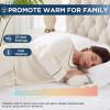 Westinghouse Heated Mattress Pad Queen Size, Dual Wireless Controller Electric Mattress Pad with 10 Heating Levels & 1 to 12 Hours Time Settings, Fit Up to 17″ Deep Pocket(Queen)