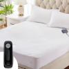 Westinghouse Heated Mattress Pad Queen Size, Dual Wireless Controller Electric Mattress Pad with 10 Heating Levels & 1 to 12 Hours Time Settings, Fit Up to 17″ Deep Pocket(Queen)