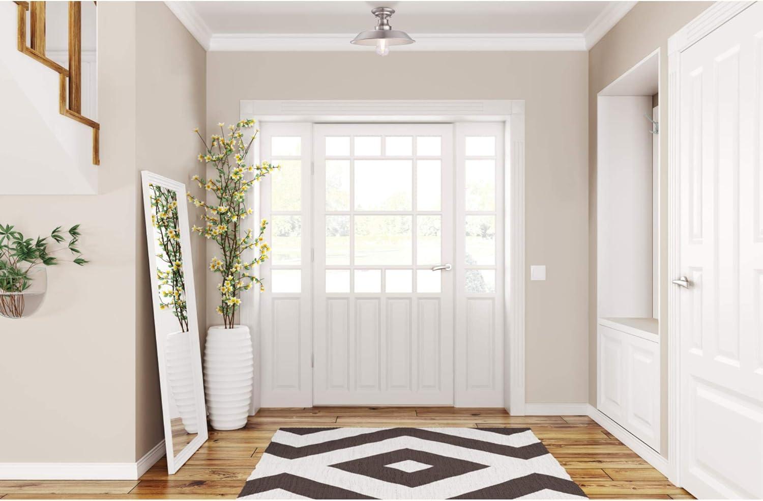 image:imageWestinghouse 6370200 Iron Hill 12Inch OneLight Indoor Semi Flush Mount Ceiling Light Brushed Nickel Finish