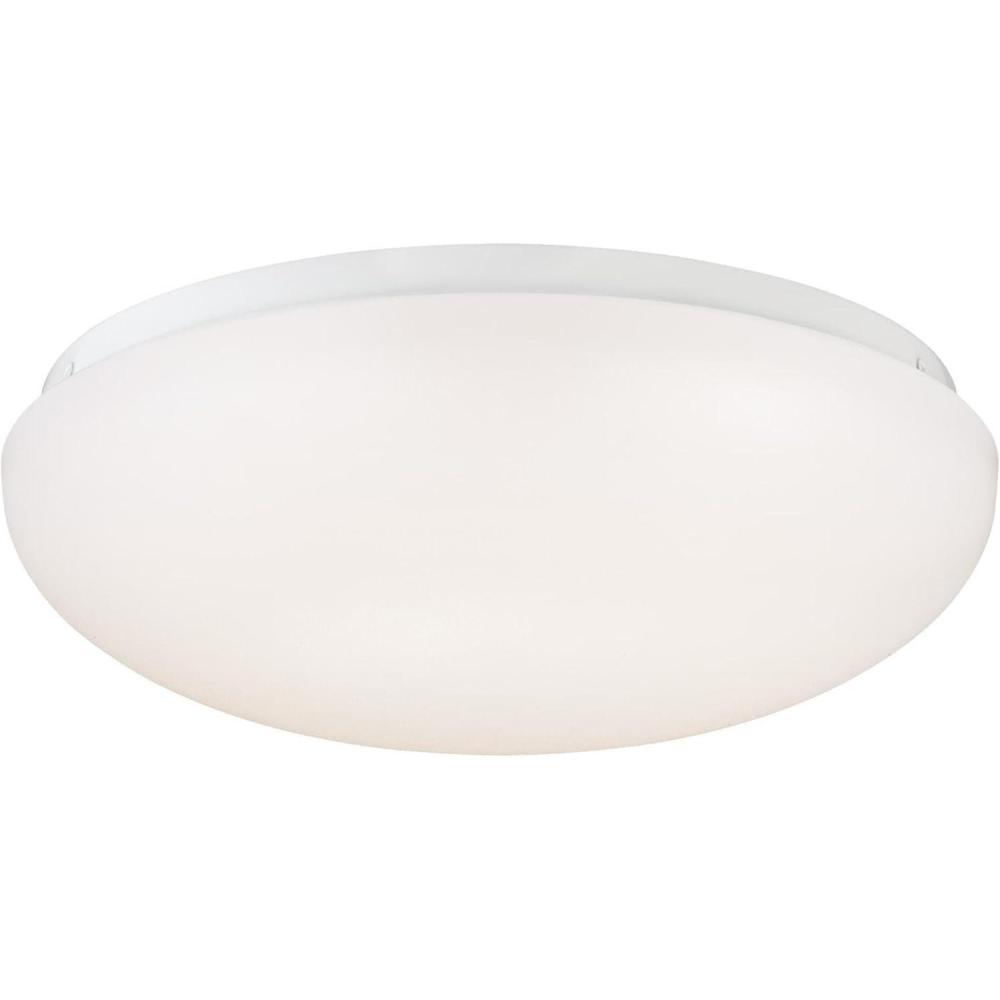 image:image6401100 11Inch Round LED Indoor Flush Mount Ceiling Fixture White Finish with White Acrylic Shade