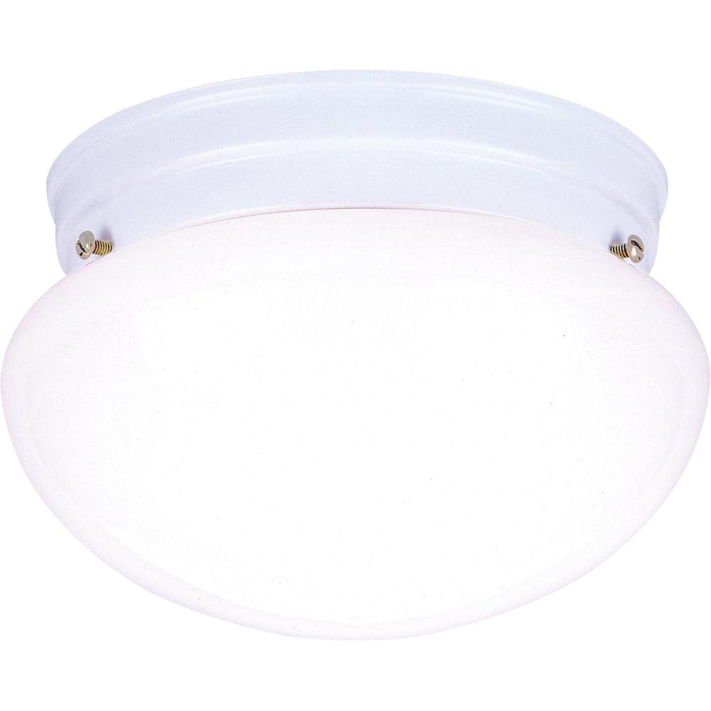 image:imageWestinghouse Lighting 6661100 TwoLight FlushMount Interior Ceiling Fixture White Finish with White GlassTwo Light White