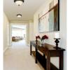 6400600 11-Inch Dimmable LED Indoor Flush Mount Ceiling Fixture, Oil Rubbed Bronze Finish with White Alabaster Glass