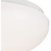 6401100 11-Inch Round LED Indoor Flush Mount Ceiling Fixture, White Finish with White Acrylic Shade