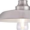 Westinghouse 6370200 Iron Hill 12-Inch, One-Light Indoor Semi Flush Mount Ceiling Light, Brushed Nickel Finish