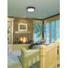 Westinghouse 64292 15-Inch Three-Light Flush Mount Fixture, Oil Rubbed Bronze with Frosted White Alabaster Globe(Three Light)