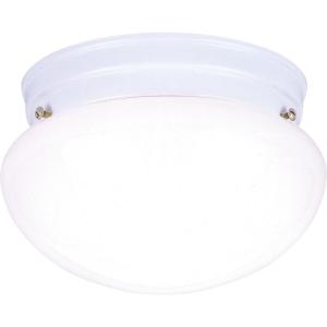 Westinghouse Lighting 6661100 Two-Light Flush-Mount Interior Ceiling Fixture, White Finish with White Glass(One Light White)