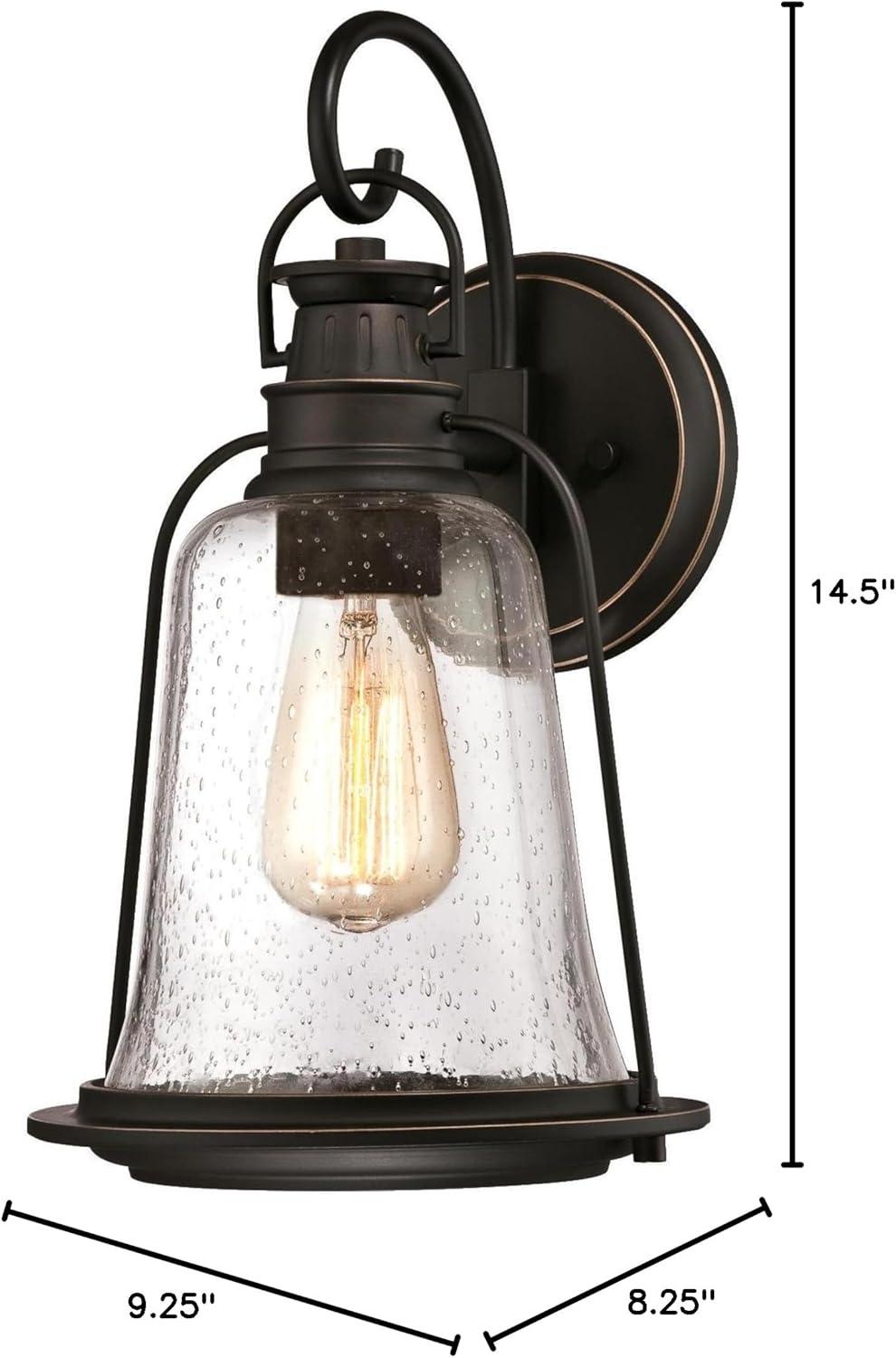 image:imageWestinghouse 6339900 Brynn OneLight Outdoor Pendant Oil Rubbed Bronze Finish with Highlights and Clear Seeded GlassOutdoor Wall