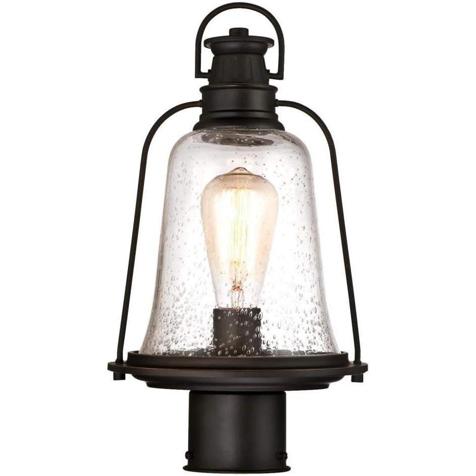 image:imageWestinghouse 6339900 Brynn OneLight Outdoor Pendant Oil Rubbed Bronze Finish with Highlights and Clear Seeded GlassOutdoor Post