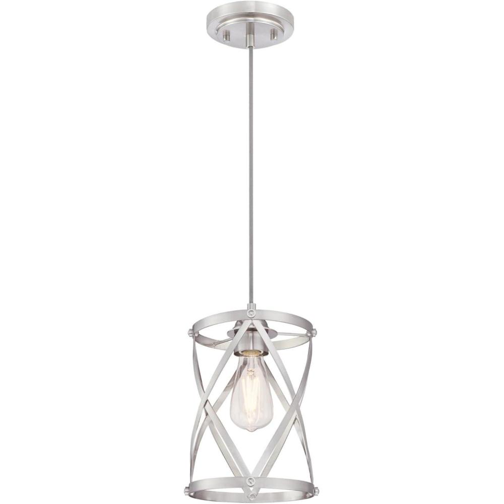 image:imageWestinghouse 6362300 Isadora OneLight Mini Brushed Nickel Finish Indoor PendantBrushed Nickel