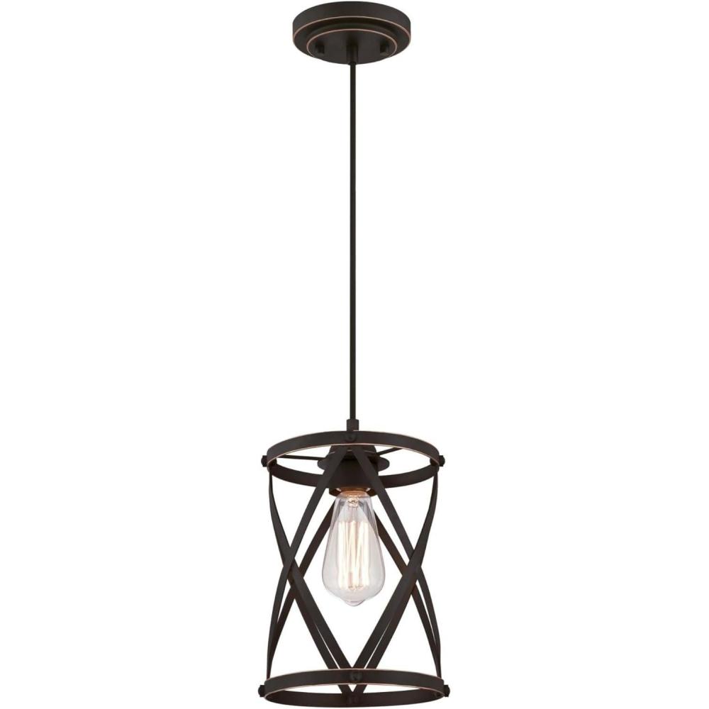 image:imageWestinghouse 6362300 Isadora OneLight Mini Brushed Nickel Finish Indoor PendantOilRubbed Bronze