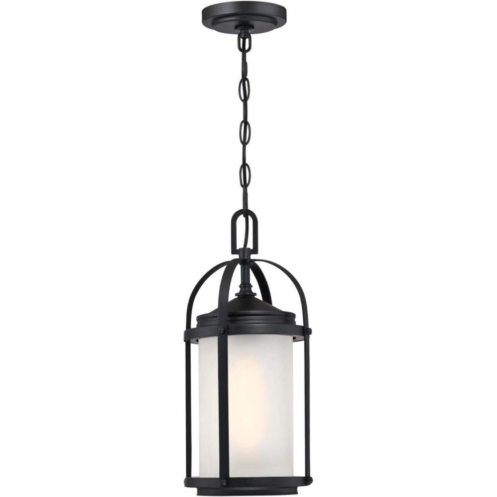 image:imageWestinghouse Lighting 6339400 Grandview OneLight Outdoor Pendant Oil Rubbed Bronze Finish with Highlights and Clear Seeded Glass  Oilrubbed BronzeMatte Black