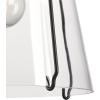 Westinghouse 6130100 Kewadin Transitional One Light Indoor Pendant, Matte Black Finish, Clear Glass