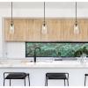 Westinghouse 6130100 Kewadin Transitional One Light Indoor Pendant, Matte Black Finish, Clear Glass