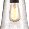 Westinghouse 6339900 Brynn One-Light Outdoor Pendant, Oil Rubbed Bronze Finish with Highlights and Clear Seeded Glass(Outdoor Pendant)