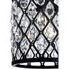 Westinghouse 6362700 Waltz One-Light Mini, Matte Black Finish Mesh with Crystals Indoor Pendant, 1 Seeded Glass, Red(1-light Mini-Pendant)