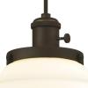 Westinghouse Lighting 6346500 Wanda One-Light Indoor Mini Pendant with Turn Knob, Oil Rubbed Bronze Finish with Frosted Opal Glass(Frosted Opal)