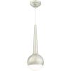 Westinghouse 6329700 One-Light Led Indoor Mini-Pendant, Brushed Nickel Finish with Frosted Opal Glass