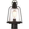 Westinghouse 6339900 Brynn One-Light Outdoor Pendant, Oil Rubbed Bronze Finish with Highlights and Clear Seeded Glass(Outdoor Post)