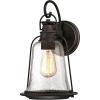 Westinghouse 6339900 Brynn One-Light Outdoor Pendant, Oil Rubbed Bronze Finish with Highlights and Clear Seeded Glass(Outdoor Wall)