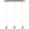Westinghouse Three-Light Indoor 6301200 3Lgt NI Mini Pendant, Brushed Nickel, White(White)