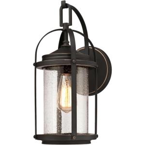 Westinghouse Lighting 6339400 Grandview One-Light Outdoor Pendant, Oil Rubbed Bronze Finish with Highlights and Clear Seeded Glass , Oil-rubbed Bronze(Black)
