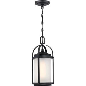 Westinghouse Lighting 6339400 Grandview One-Light Outdoor Pendant, Oil Rubbed Bronze Finish with Highlights and Clear Seeded Glass , Oil-rubbed Bronze(Matte Black)
